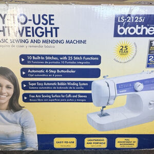 Brother LS-2125i Portable Sewing Machine 10 Stitch with Foot Pedal Tested